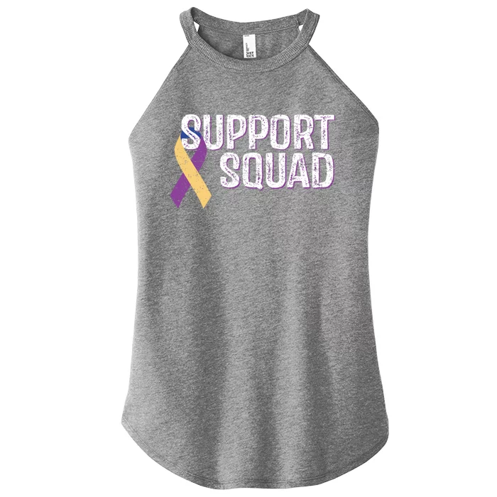 Support Squad Bladder Cancer Awareness Funny Gift Women’s Perfect Tri Rocker Tank