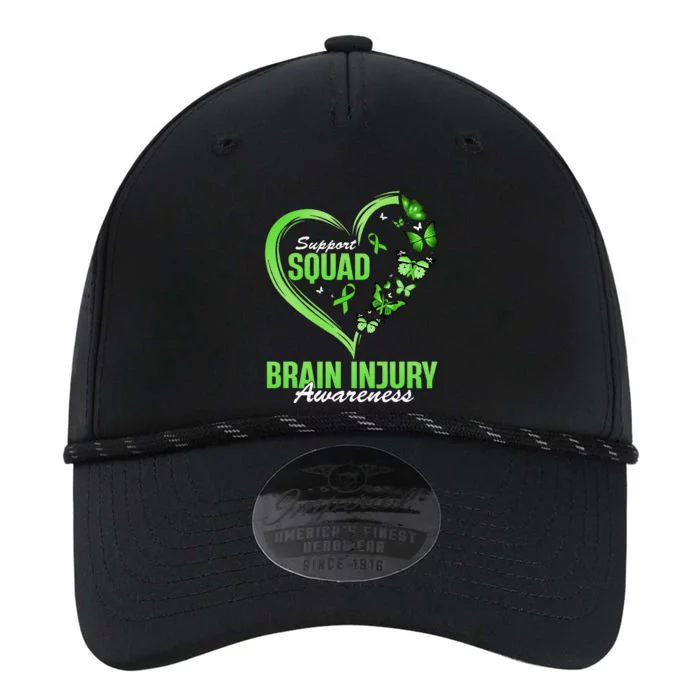 Support Squad Brain Injury Awareness Butterfly Heart Performance The Dyno Cap