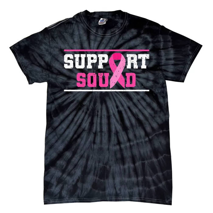 Support Squad Breast Cancer Awareness Pink Ribbon Tie-Dye T-Shirt