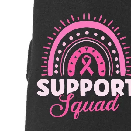 Support Squad Breast Cancer Warrior Doggie 3-End Fleece Hoodie