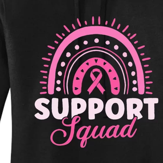 Support Squad Breast Cancer Warrior Women's Pullover Hoodie