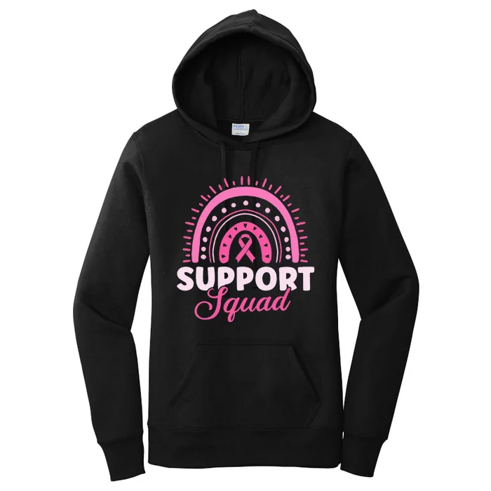 Support Squad Breast Cancer Warrior Women's Pullover Hoodie