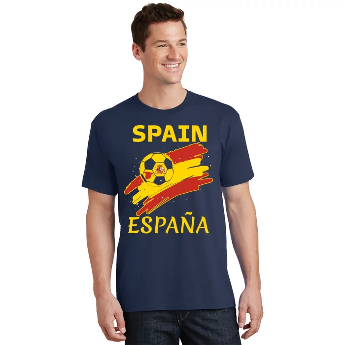 Spain Soccer Ball Flag T-Shirt