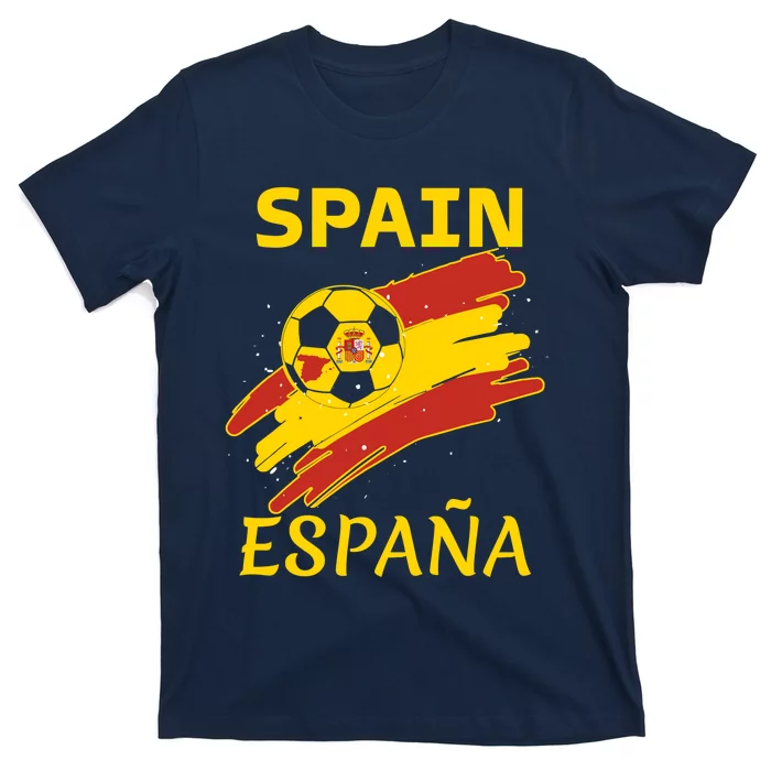 Spain Soccer Ball Flag T-Shirt