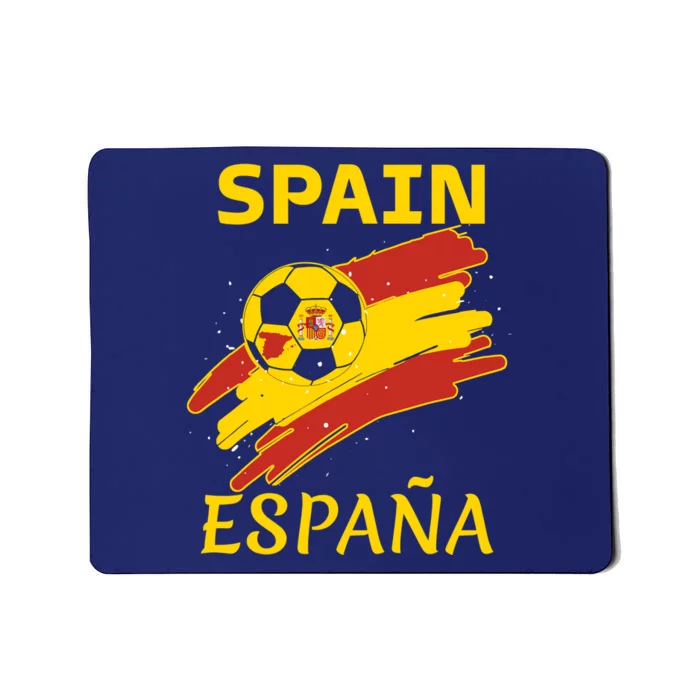 Spain Soccer Ball Flag Mousepad