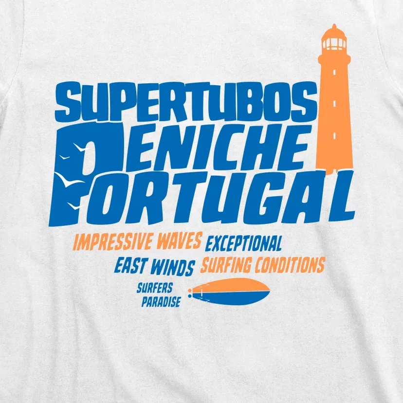 Supertubos Surf Break Peniche Portugal T-Shirt