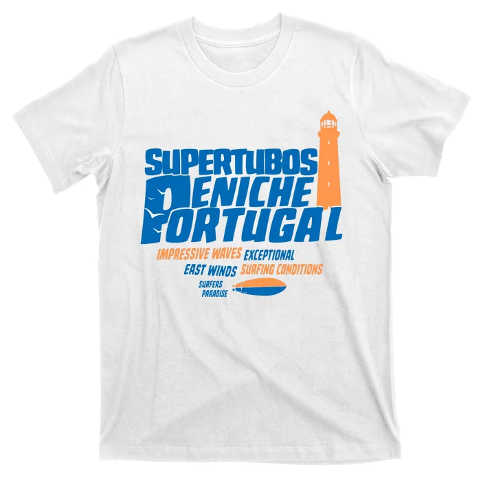 Supertubos Surf Break Peniche Portugal T-Shirt