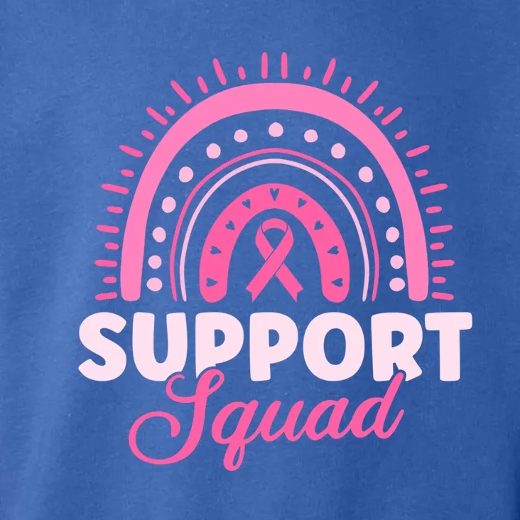 Support Squad Breast Cancer Warrior Gift Toddler Hoodie