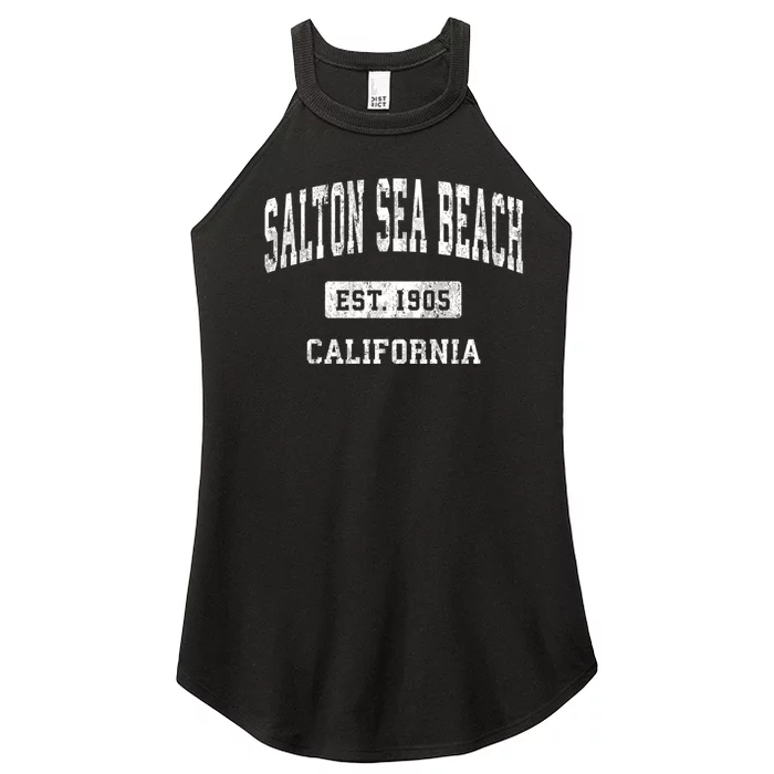 Salton Sea Beach California Ca Vintage Athletic Women’s Perfect Tri Rocker Tank