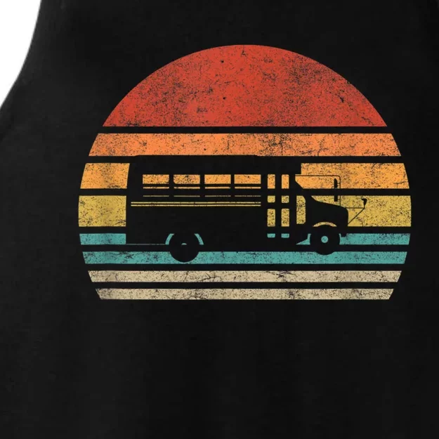 Short School Bus Design For A Skoolie Owner Ladies Tri-Blend Wicking Tank