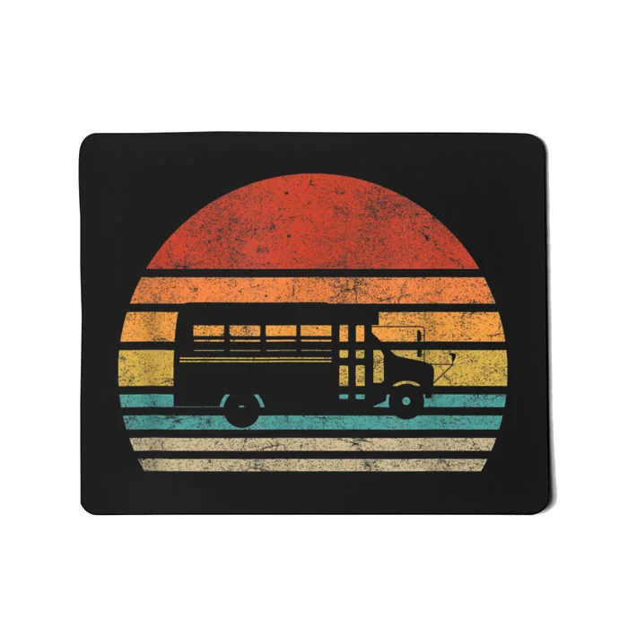 Short School Bus Design For A Skoolie Owner Mousepad