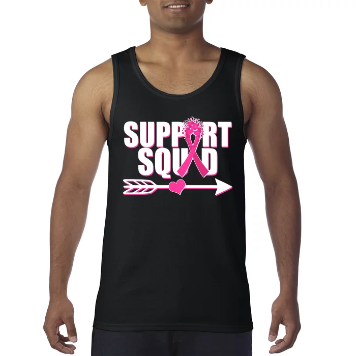 Support Squad Breast Cancer Awareness Pink Ribbon Tank Top