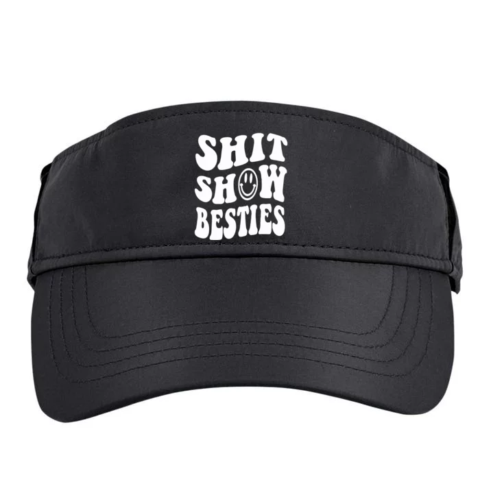 Shit Show Besties Adult Drive Performance Visor