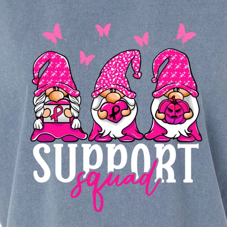 Support Squad Breast Cancer Gnome Support Squad Graphic Gift Garment-Dyed Women's Muscle Tee