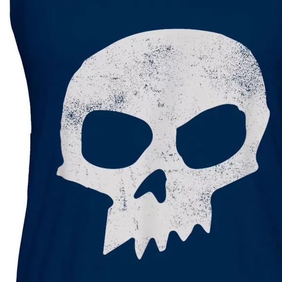 Sid Skull Black Ladies Essential Flowy Tank