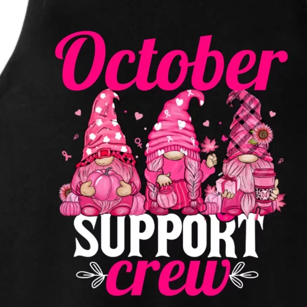 Support Squad Crew Pink Ribbon Breast Cancer Awareness Meaningful Gift Ladies Tri-Blend Wicking Tank