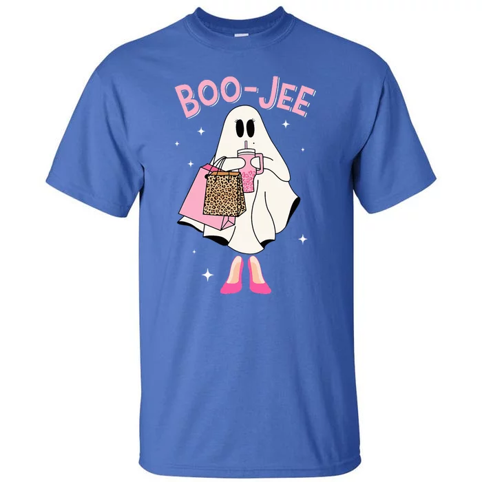 Spooky Season Cute Ghost Funny Halloween Boujee BooJee Tall T-Shirt