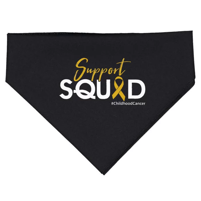 Support Squad Childhood Cancer Awareness USA-Made Doggie Bandana