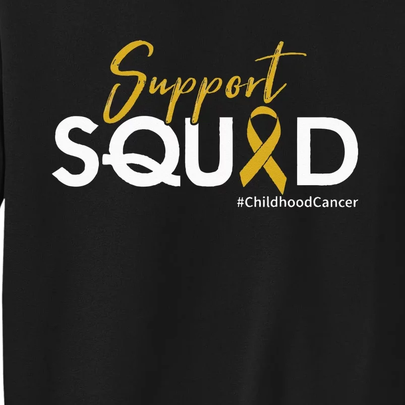 Support Squad Childhood Cancer Awareness Tall Sweatshirt