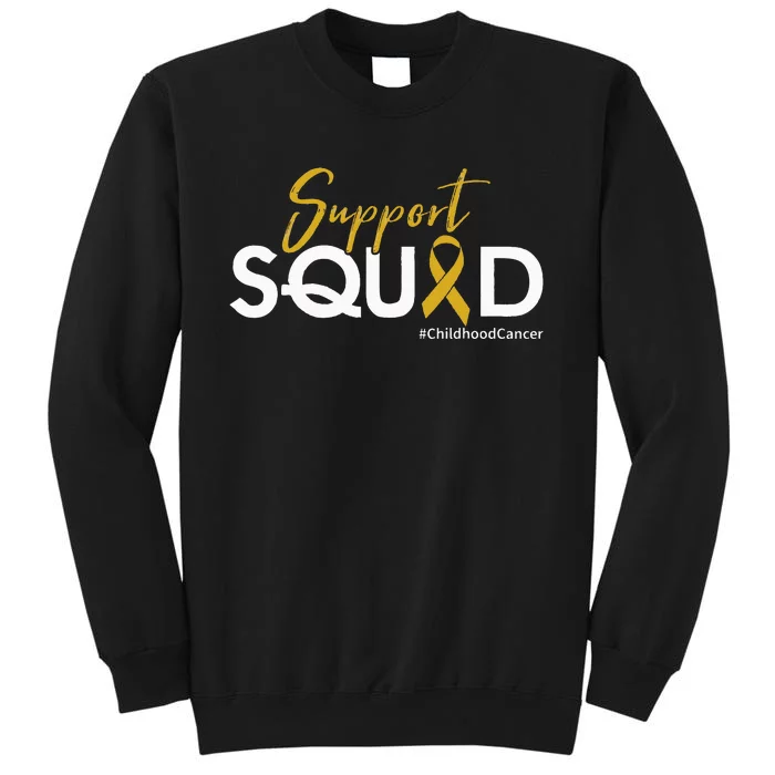 Support Squad Childhood Cancer Awareness Tall Sweatshirt