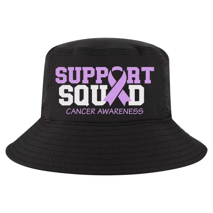 Support Squad Cancer Awareness Ribbon Cool Comfort Performance Bucket Hat