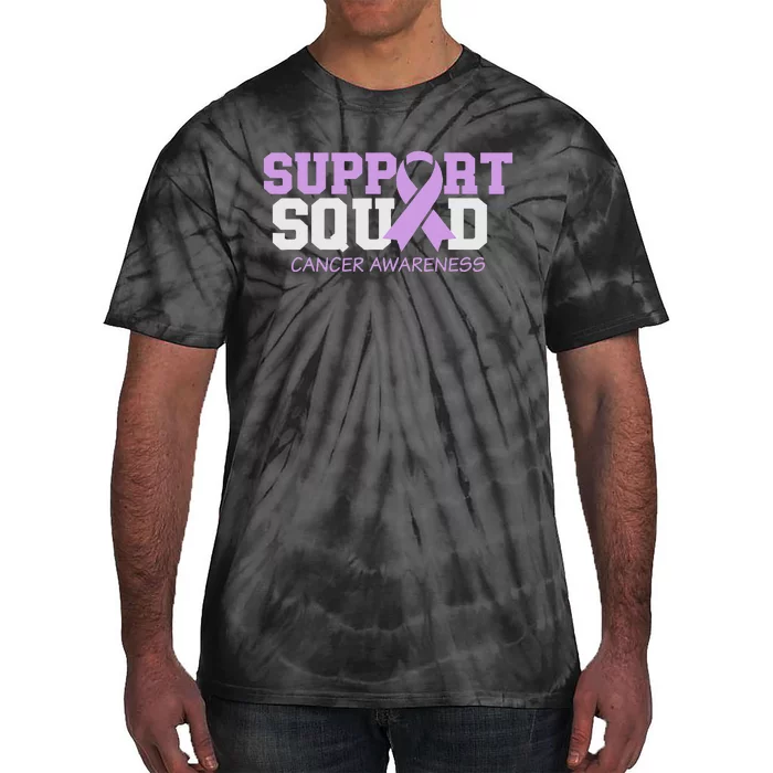 Support Squad Cancer Awareness Ribbon Tie-Dye T-Shirt