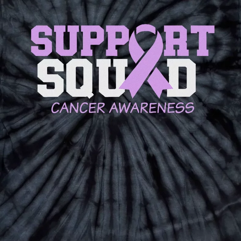 Support Squad Cancer Awareness Ribbon Tie-Dye T-Shirt