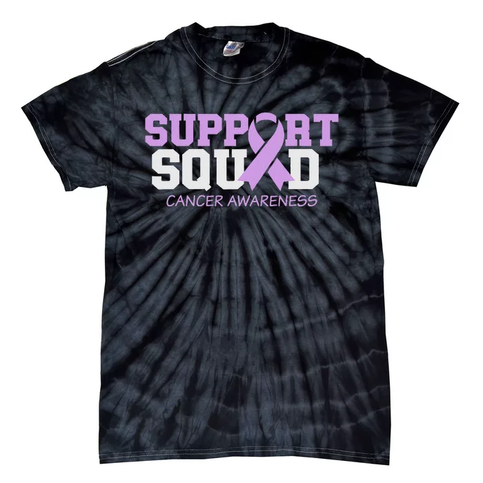 Support Squad Cancer Awareness Ribbon Tie-Dye T-Shirt