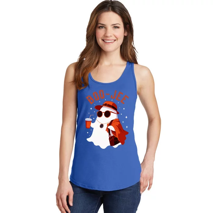 Spooky Season Cute Ghost Halloween Costume Boujee BooJee Ladies Essential Tank