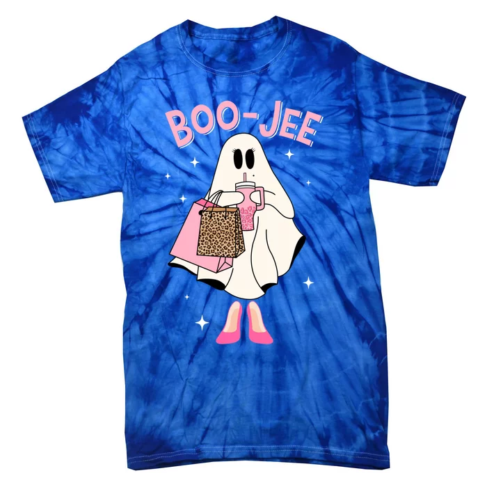 Spooky Season Cute Ghost Funny Halloween Boujee Boojee Gift Tie-Dye T-Shirt