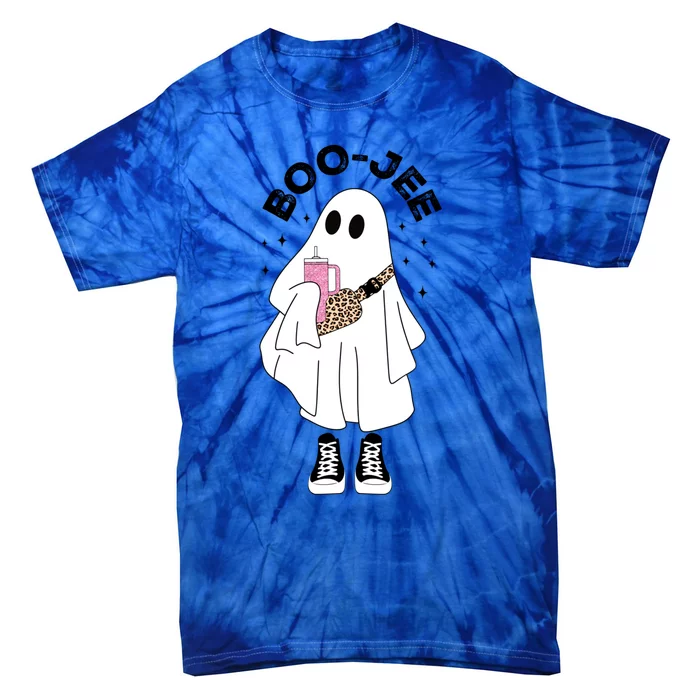 Spooky Season Cute Ghost Halloween Costume Boujee Boojee Cute Gift Tie-Dye T-Shirt