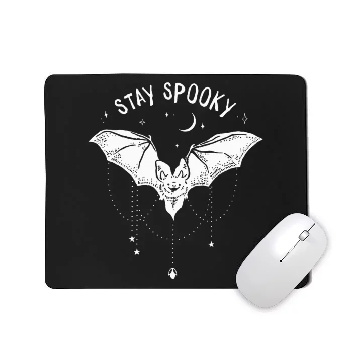 Stay Spooky Cute Vampire Bat Halloween Mousepad