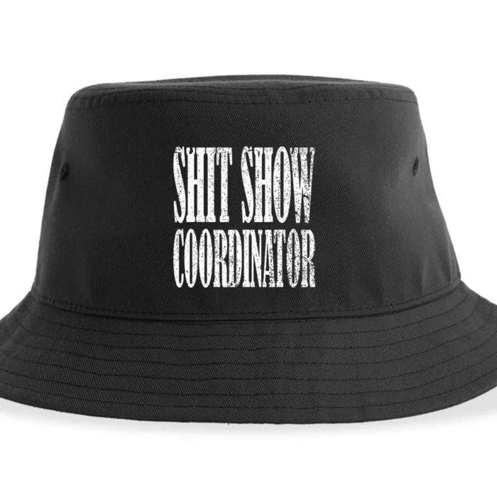 Shit Show Coordinator Funny Shit Show Sustainable Bucket Hat