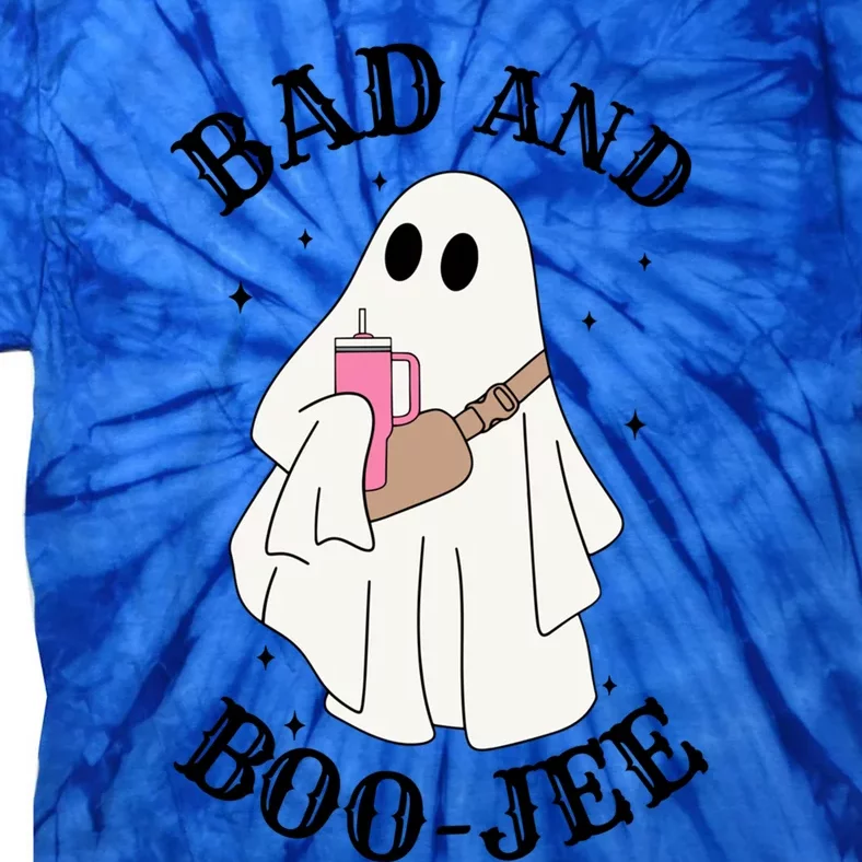 Spooky Season Cute Ghost Halloween Costume Bad And Boojee Gift Tie-Dye T-Shirt