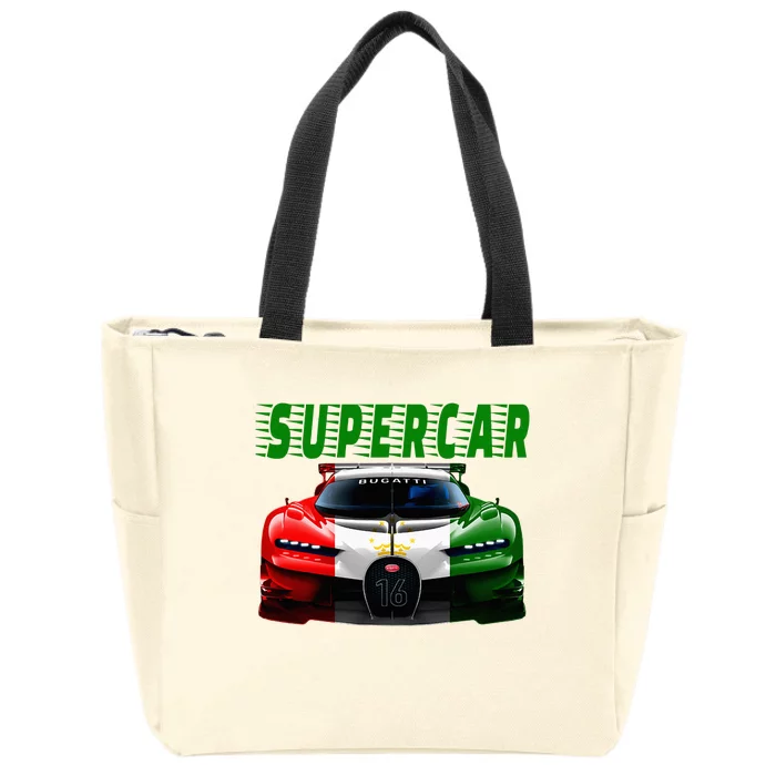 Supercar Sports Car Muscle Car And Race Car Zip Tote Bag