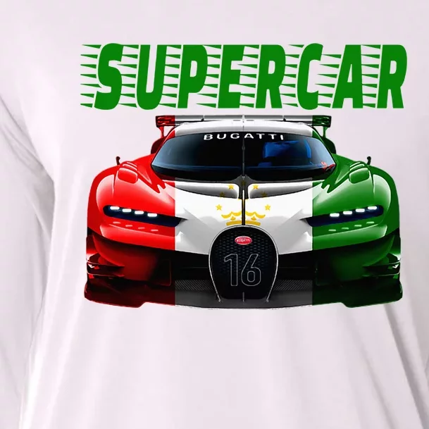 Supercar Sports Car Muscle Car And Race Car Cooling Performance Long Sleeve Crew