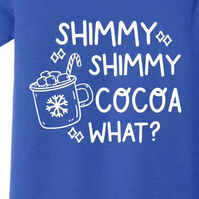 Shimmy Shimmy Cocoa What Apparel Merry Christmas Drink Baby Bodysuit