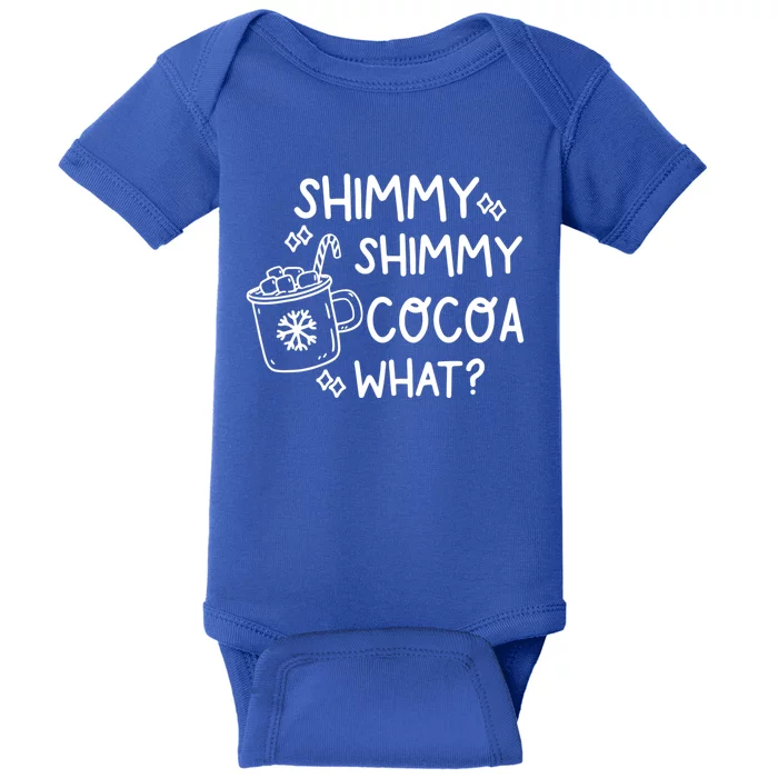 Shimmy Shimmy Cocoa What Apparel Merry Christmas Drink Baby Bodysuit