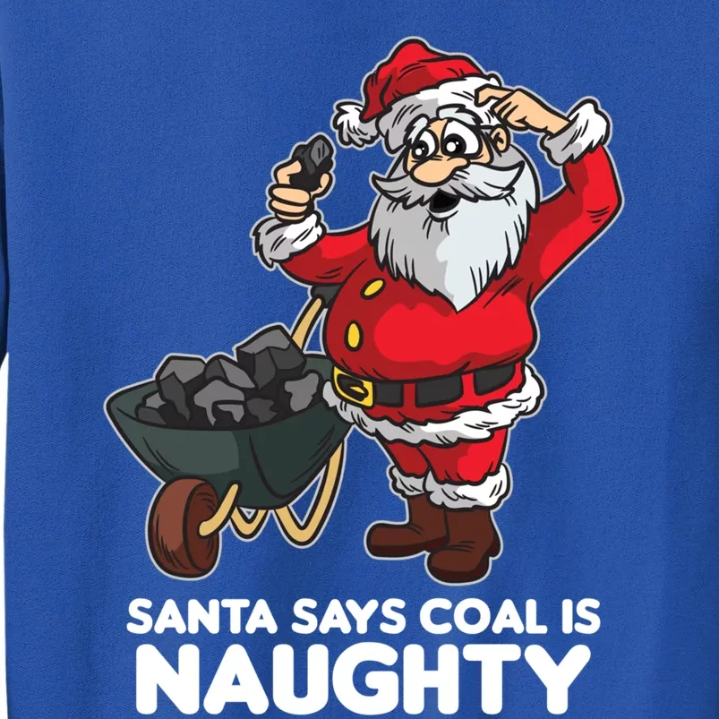 Santa Says Coal Is Naughty Fridays For Future Christmas Gift Tall Sweatshirt