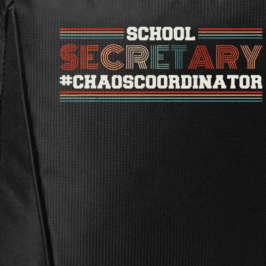 School Secretary Chaoscoordinator School Admin Office City Backpack