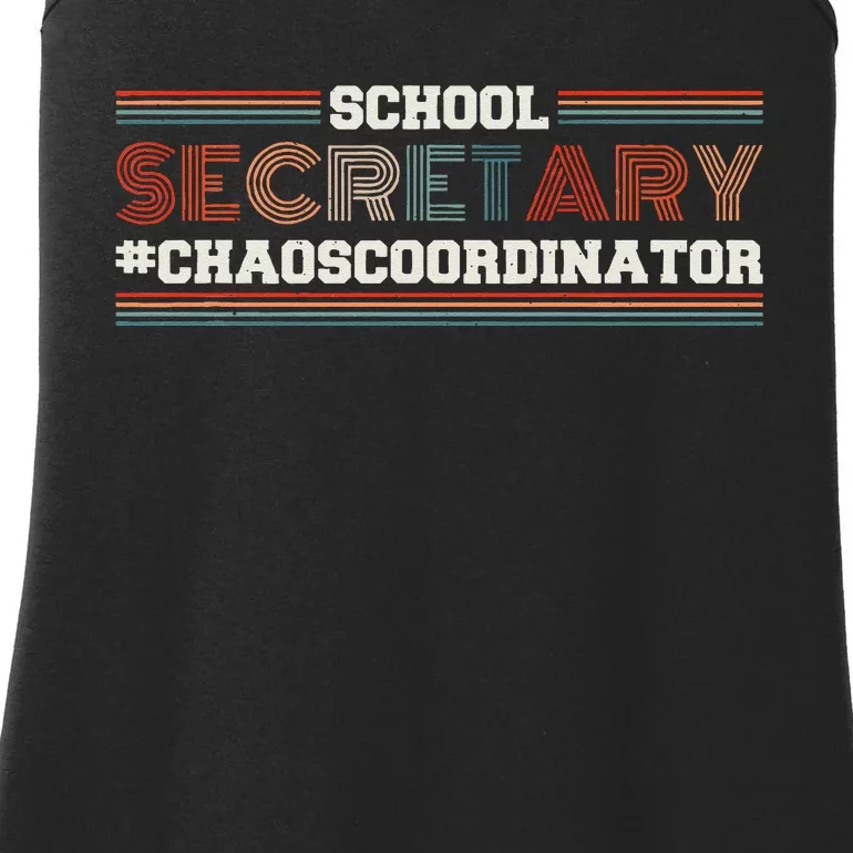 School Secretary Chaoscoordinator School Admin Office Ladies Essential Tank