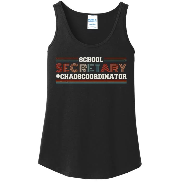 School Secretary Chaoscoordinator School Admin Office Ladies Essential Tank