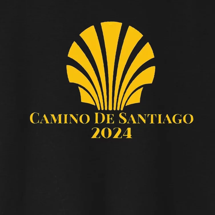 Scallop Shell Camino De Santiago 2024 Women's Crop Top Tee