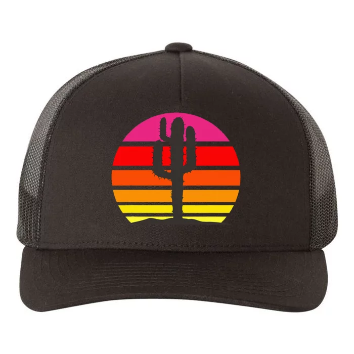 Saguaro Sunset Cactus Opuntia Cactaceae Lovers Yupoong Adult 5-Panel Trucker Hat