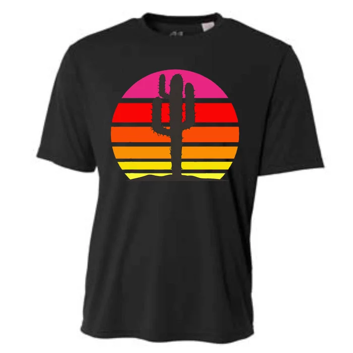 Saguaro Sunset Cactus Opuntia Cactaceae Lovers Cooling Performance Crew T-Shirt