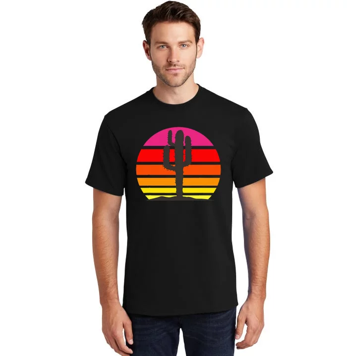 Saguaro Sunset Cactus Opuntia Cactaceae Lovers Tall T-Shirt