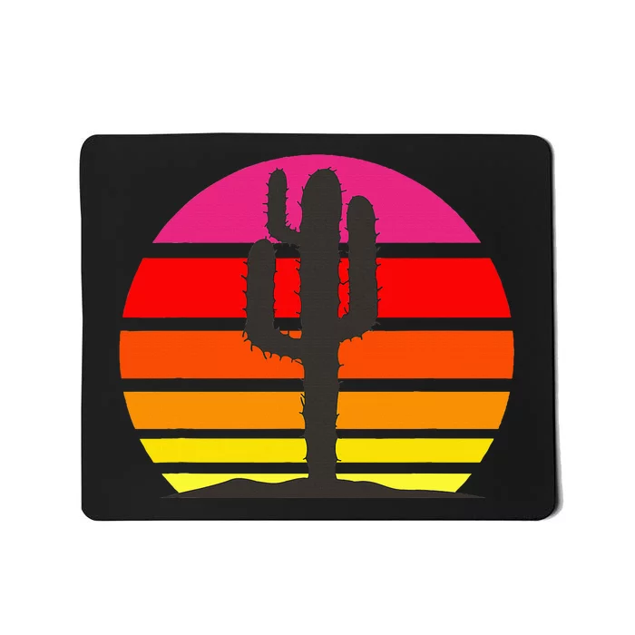 Saguaro Sunset Cactus Opuntia Cactaceae Lovers Mousepad