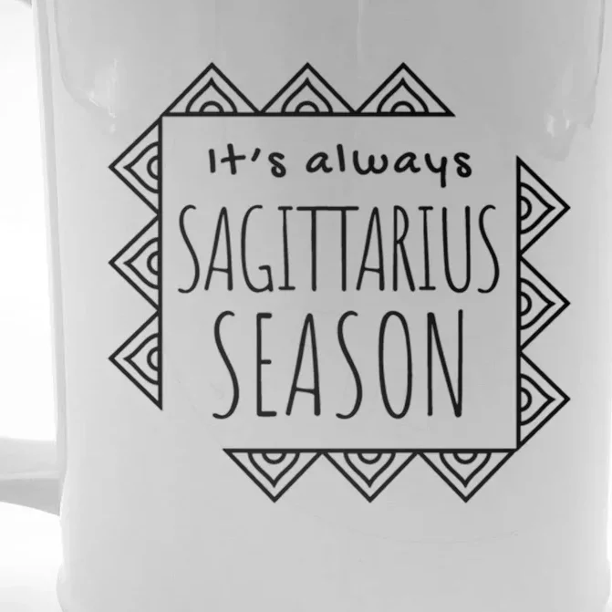 Sagittarius Season Cute Zodiac Horoscope Gift Front & Back Beer Stein