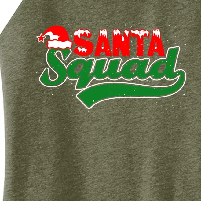 Santa Squad Christmas Design Template For Christmas Celebration Women’s Perfect Tri Rocker Tank