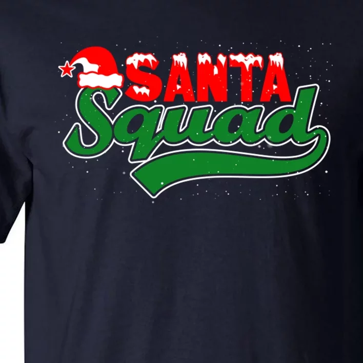 Santa Squad Christmas Design Template For Christmas Celebration Tall T-Shirt